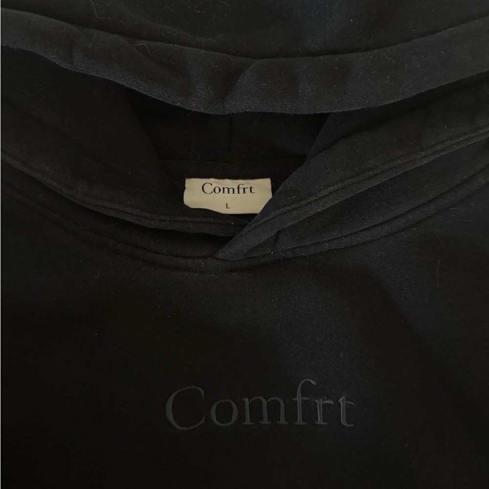 Comfrt Black Women's Hoodie - Picture 4 of 5